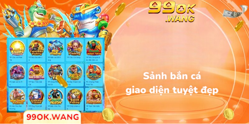 Sảnh bắn cá giao diện tuyệt đẹp